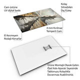 Sanatsal Cam Tablo - Kavramsal Sanat - Dikey Motif 09-003