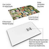 Sanatsal Cam Tablo - Naif Sanat - Dikey Motif 13-015