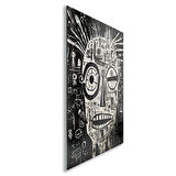 Sanatsal Cam Tablo - Art Brut - Dikey Motif 16-013