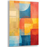 Sanatsal Cam Tablo - Abstrakt Sanat - Dikey Motif 17-016
