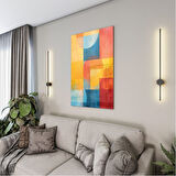 Sanatsal Cam Tablo - Abstrakt Sanat - Dikey Motif 17-016