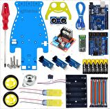 2WD MULTİTRON ARAÇ KİTİ V1ÇİZGİ İZLEYEN ENGELDEN KAÇAN BLUETOOTH (DEMONTE)