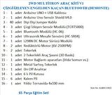2WD MULTİTRON ARAÇ KİTİ V1ÇİZGİ İZLEYEN ENGELDEN KAÇAN BLUETOOTH (DEMONTE)