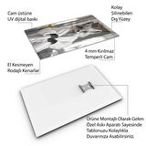 Hayvan Cam Tablo - Bornozlu Sevimli Dostlar - Dikey Motif 03-016