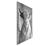 Hayvan Cam Tablo - Bornozlu Sevimli Dostlar - Dikey Motif 03-022