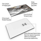 Hayvan Cam Tablo - Bornozlu Sevimli Dostlar - Dikey Motif 03-022