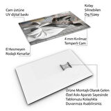 Hayvan Cam Tablo - Bornozlu Sevimli Dostlar - Dikey Motif 03-035