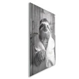 Hayvan Cam Tablo - Bornozlu Sevimli Dostlar - Dikey Motif 03-037