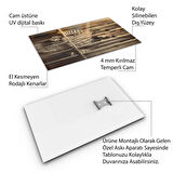 Hayvan Cam Tablo - Sevimli Dostlar Hapishanede - Dikey Motif 05-007