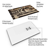 Hayvan Cam Tablo - Sevimli Dostlar Hapishanede - Dikey Motif 05-013