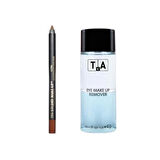Tca Studio Make-Up Göz Makyaj Temizleyici 150 ml - Suya Dayanıklı Göz Kalemi Ultra Waterproof Eyeliner (Dark Brown) Hediyeli