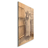 Hayvan Cam Tablo - Sevimli Dostlar Hapishanede - Dikey Motif 05-038