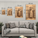 Hayvan Cam Tablo - Sevimli Dostlar Hapishanede - Dikey Motif 05-038