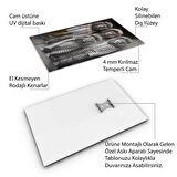 Hayvan Cam Tablo - Sevimli Dostlar Hapishanede - Dikey Motif 05-055