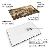 Hayvan Cam Tablo - Sevimli Dostlar Hapishanede - Dikey Motif 05-070