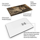 Hayvan Cam Tablo - Sevimli Dostlar Hapishanede - Dikey Motif 05-071