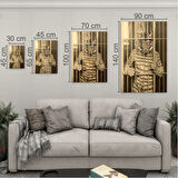 Hayvan Cam Tablo - Sevimli Dostlar Hapishanede - Dikey Motif 05-072