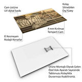 Hayvan Cam Tablo - Sevimli Dostlar Hapishanede - Dikey Motif 05-072