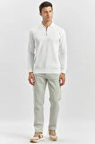 Uzun Kollu Örme Polo Yaka Slim Fit Dar Kesim Triko 1012245150