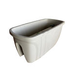 Omnipazar SY-5710 Opal Balkon Küpeşte Saksı No 1  Kirli Beyaz (113)
