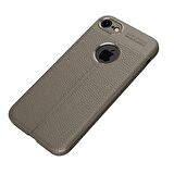 Smcase iPhone 7 Deri Dokulu Silikon