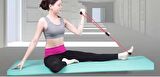 Pilates İpi Jimnastik Lastiği Egzersiz Bant Yoga Plates Lastik Spor Kondisyon Direnç Lastiği Mor