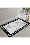 Banyo Paspası, Yumuşak Banyo Halısı, Kaymaz Dot Tabanlı, Yıkanabilir - 60x100
