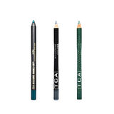3'lü Ultra Waterproof Suya Fayanıklı Eyeliner Göz Kalemi Seti