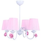 SAMARA 4 LÜ AVİZE BEYAZ (PEMBE ŞAPKALI)