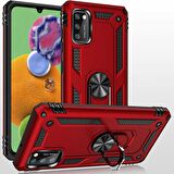 Gpack Samsung Galaxy A41 Kılıf Tank Koruma Vega Standlı Yüzüklü MıknatıslıNano Glass