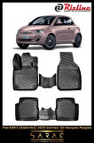 Rizline Fiat 500 Elektrikli 2023 Model 3D Havuzlu Paspas