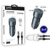 60W TYPEC TO LİGHTNİNG ARAÇ ŞARJ MT1836