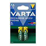 VARTA NI-MH 1.2V 1600 MAH HR6 AA ŞARJLI 2Lİ KALEM PİL (4825)