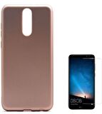 Smcase Huawei Mate 10 Lite Lüks Silikon Kılıf  Cam Ekran Koruyucu