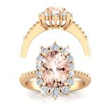 Morganite Pırlanta Yüzük