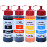 Epson Claria ve L Serisi Yazıcılara uyumlu 4x1000 ml Mürekkep Seti