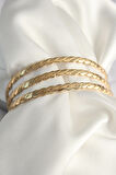 316L Çelik Gold Renk 65 mm Burma Ajda Model Kadın Bilezik