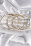 316L Çelik Gold Renk 65 mm Burma Ajda Model Kadın Bilezik