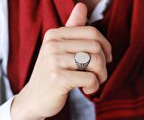 925 Ayar Gümüş Çukur Yüzüğü