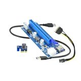 Minerking Riser Versiyon 009S Bitcoin Etherium Ekran Kartı Uzatma Aparatı / Mınerkıng