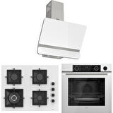 Ferre Fryart Sc Serisi Wok'lu Beyaz 3'lü Ankastre Set (XE64CB-SC406-D081)