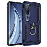 Gpack Xiaomi Mi Note 10 Lite Kılıf Tank Koruma Vega Standlı Yüzüklü Mıknatıslı