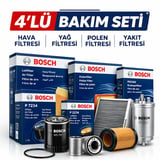 BOSCH Peugeot 301 1.6 Dizel Filtre Bakım Seti (2012-2018) 4 Lü