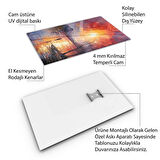 Sanatsal Cam Tablo - Empresyonizm - Dikey Motif 01-008