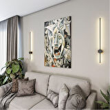 Sanatsal Cam Tablo - Kübizm - Dikey Motif 02-003