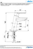 E.C.A Lia Lavabo Banyo Bataryası E.c.a Lavabo Bataryası 102188888