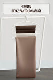 Beyaz Pantolon Askısı & Dolap Düzenleyici Askı