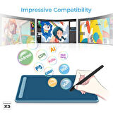 Xp-pen Deco LW Wireless Siyah X3-Smart-Chip Windows Mac Android Chrome OS/ Linux