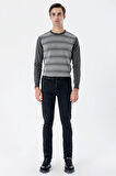 Siyah  5 Cep Ekstra Slim Fit Dar Kesim Casual Denim Pantolon 1023235161