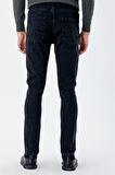 Siyah  5 Cep Ekstra Slim Fit Dar Kesim Casual Denim Pantolon 1023235161